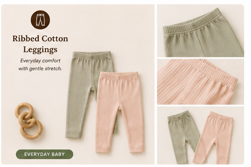 Ribbed Cotton Leggings
