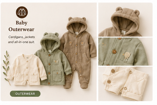 Baby Outerwear (cardigans, jackets, all-in-one suit)