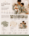 Matching Rib Knit Loungewear Set